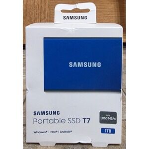 SAMSUNG Portable SSD T7 1TB USB 3.2 Gen 2 External SSD MU-PC1T0H - NEW